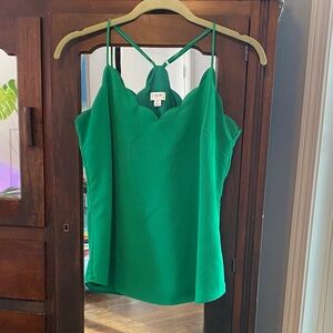 J. Crew Vibrant Green Camisole